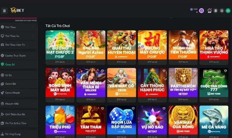 Nổ Hũ 1 Sảnh Nổ Hũ Tại V9Bet quy tụ nhiều tựa game hấp dẫn để trải nghiệm